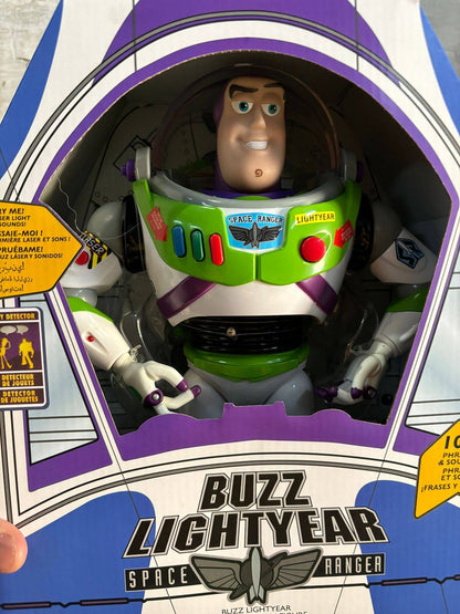 30cm Toy Story Buzz Lightyear Nave Espacial Modelo de Som Boneco Colecionável Buzz Lightyear Presente de Aniversário para Crianças
