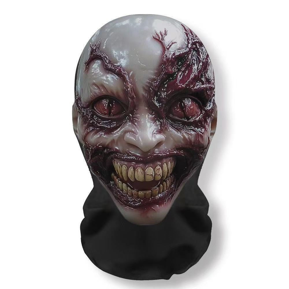 Halloween carnival funny headgear cosplay costume, comical wig mask prank props, party decoration creative headpiece
