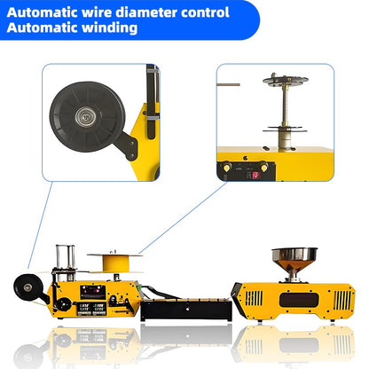 Extrusora de Filamento 3D HT400 Fabricante de Filamento para Impressora 3D Extrusora Automática de Consumíveis de Mesa para Filamento de Impressão 3D PLA PETG PA ABS