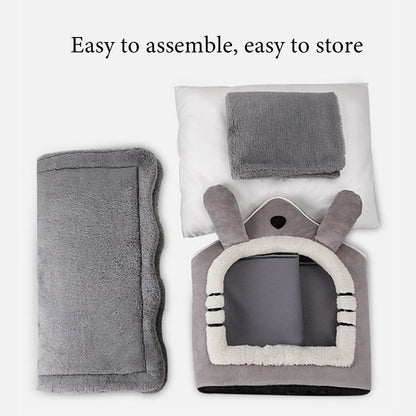 Casas de inverno dobráveis para cães e gatos de pequeno e médio porte, colchões, produtos para animais de estimação, cestos para filhotes, casas de inverno