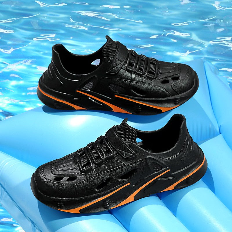 Summer Men's Outdoor Sandals Slippers Beach Comfortable Thick Soft Clogs Men Women Beach Sandals Male Casual Water Garden Shoes