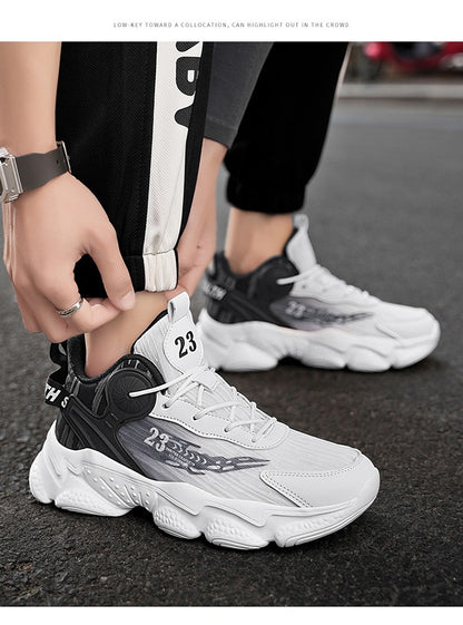 Man Increase the size Casual and fashionable shoes Anti-slip Wear-resistant Trend Sports shoes Lightweight Comfort Running shoes