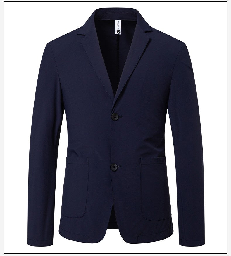 Sun Protection Clothing for Men, Casual Business Wear, Summer Light, Fashionable, Breathable, Sports and Outdoor Ice Silk Blazer