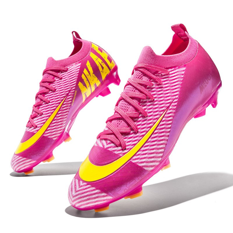 New Men's Football Boots Training Cleats Sneakers Soccer Shoes Wholesale FG Top Quality Non-Slip Drop Shipping Unisex Adult