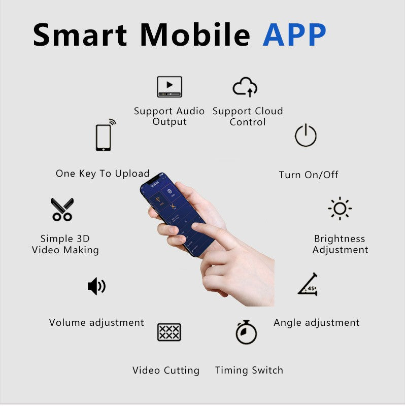 42CM/52CM/56CM/65CM 3D Holographic LED Fan Display for Advertising/Shop/Wedding High Brightness Custom Logo DIY Projector