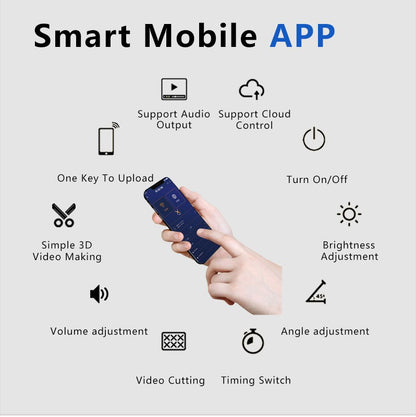 65CM Hologram Projector 1152Pcs/768pcs LED WIFI hologram 3D holographic projector Fan Display Holographic Fan Advertising Light