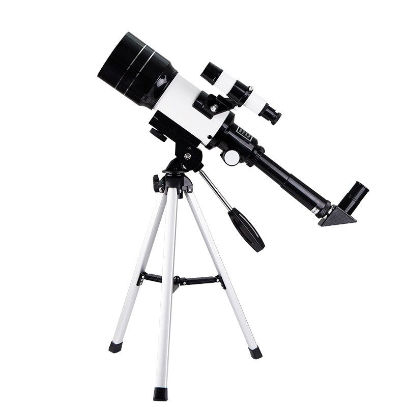 Telescópio 70mm Abertura 300mm para Iniciantes em Astronomia - Telescópio FM70300 com Tripé e Acessórios, para Observação da Lua e Estrelas