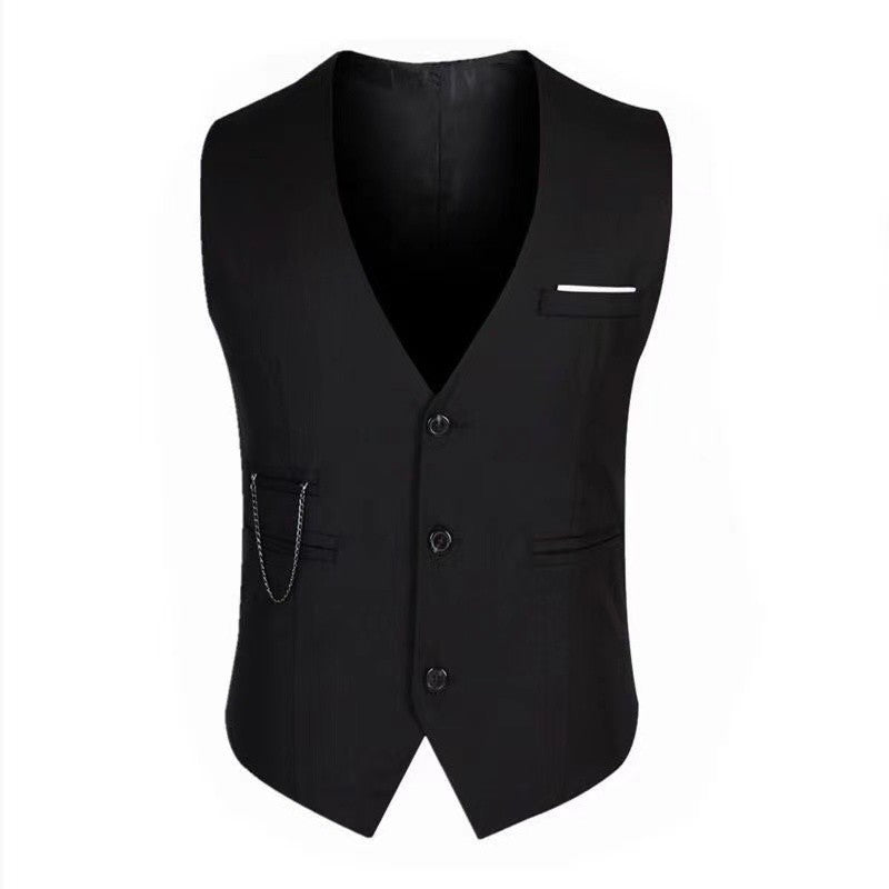 Men's Suits Single Vest Single Breasted Elegant Classic for  Wedding Dresses Business