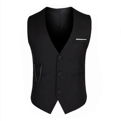Men's Suits Single Vest Single Breasted Elegant Classic for  Wedding Dresses Business