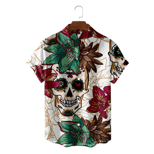 Summer short-sleeved Shirt 2024 New Fashion Cool Printed Beach Casual Hawaiian Vacation Trend men's Cardigan Top Breathable