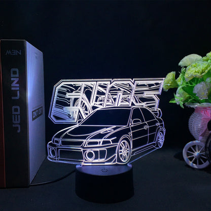 Sports Car 3d Illusion Lamp for Kids Bedroom Decor Nightlight Touch Sensor Atmosphere Birthday Gift Supercar Led Night Light