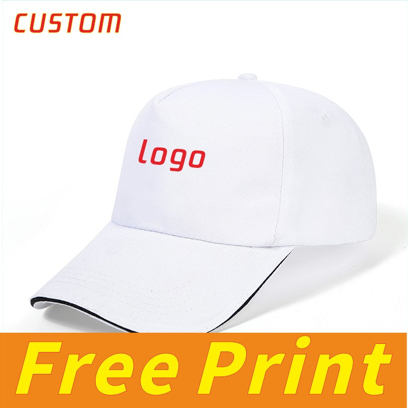Chapéu Clássico de Língua de Pato Chapéu de Tênis Chapéu de Sol Logotipo com Impressão Personalizada Ícone Bordado Personalizado