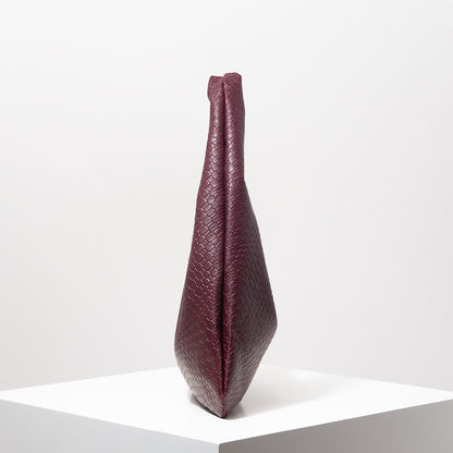 Vintage Faux Woven Leather Shoulder Bag, Women's Handbag, Large Capacity Tote Bag, Crescent Bag, Zipper Underarm Bag, Daily Commuter Bag (Random Pattern)