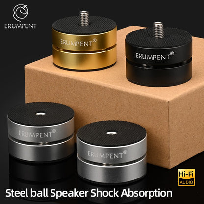 4PCS High Quality Audiophile Shock Damping Pad Steel Ball Stand Feet Speaker Stabilizer CD Amplifier Spikes Stand Feet Pad
