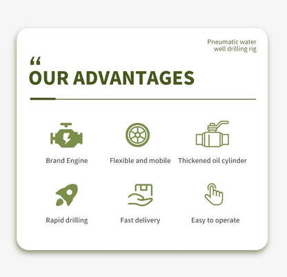 Rotary Blasthole Drill Rig Truck Mounted 200m 300m 500m 600m 800m Deep Borehole Machine Air Water Circulation