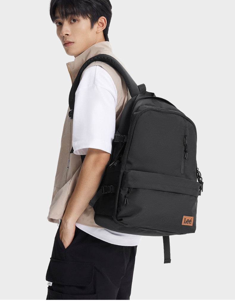 Mochila LEE de grande capacidade para viagem, para notebook de 15,6 polegadas, à prova d'água, de nylon casual, para adolescentes, faculdade, escola, masculino e feminino