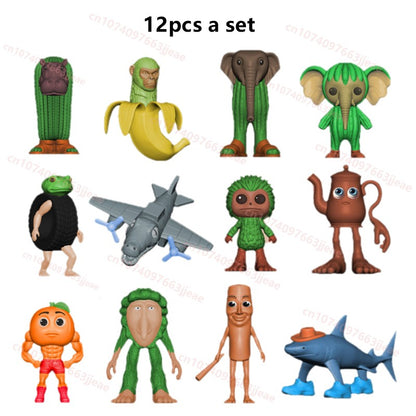 Boneco de brinquedo italiano Brainrot Tung Sahur Tralalero Tralala Figuras Bombardino Crocodilo Shimpanzini Bananini Decoração de modelo Boneca Presente