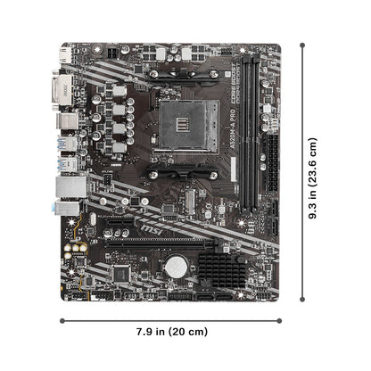 MSI AMD A520M-A PRO Motherboard Support Ryzen CPU R3 R5 R7 5000 & 3000 Series Mainboard AM4 M.2 NVME Dual Channel DDR4 Full New