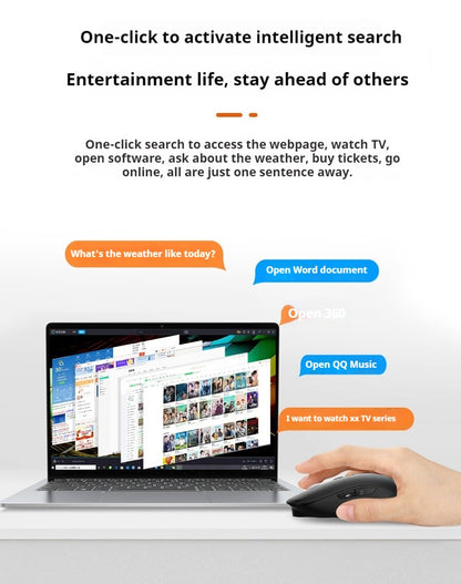 Ai Voice Mouse Wireless Bluetooth Dual-Mode Rechargeable for Laptop Pc Voice Typing Translation Deepseek Gpt intelligent Office