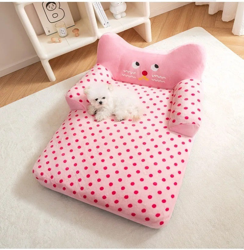 Cama para Cães Sofá Grande para Cães Camas Grandes para Animais de Estimação Cestas para Cães Suprimentos Tapete para Raças Pequenas Almofada Fofa Média Casinha Acessórios para Filhotes
