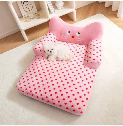 Cama para Cães Sofá Grande para Cães Camas Grandes para Animais de Estimação Cestas para Cães Suprimentos Tapete para Raças Pequenas Almofada Fofa Média Casinha Acessórios para Filhotes