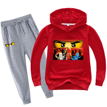 2-13 years Spring Autumn Children Clothing Sets  Kids Clothes Baby Boys Hoodies Pants 2 Pcs Set Tracksuit Anime Outwear Coat