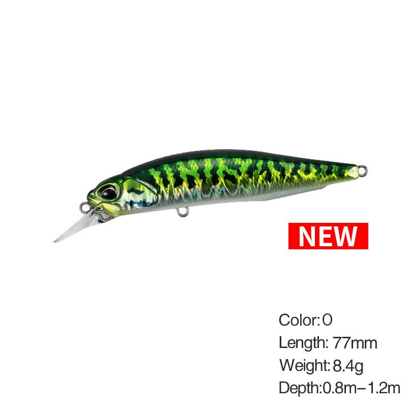 Isca de Pesca Minnow Wobbler Rozante 77SP 77mm 63mm Arremesso Longo Suspenso Isca de Nado Jerkbait Isca Artificial para Culter Alburnus