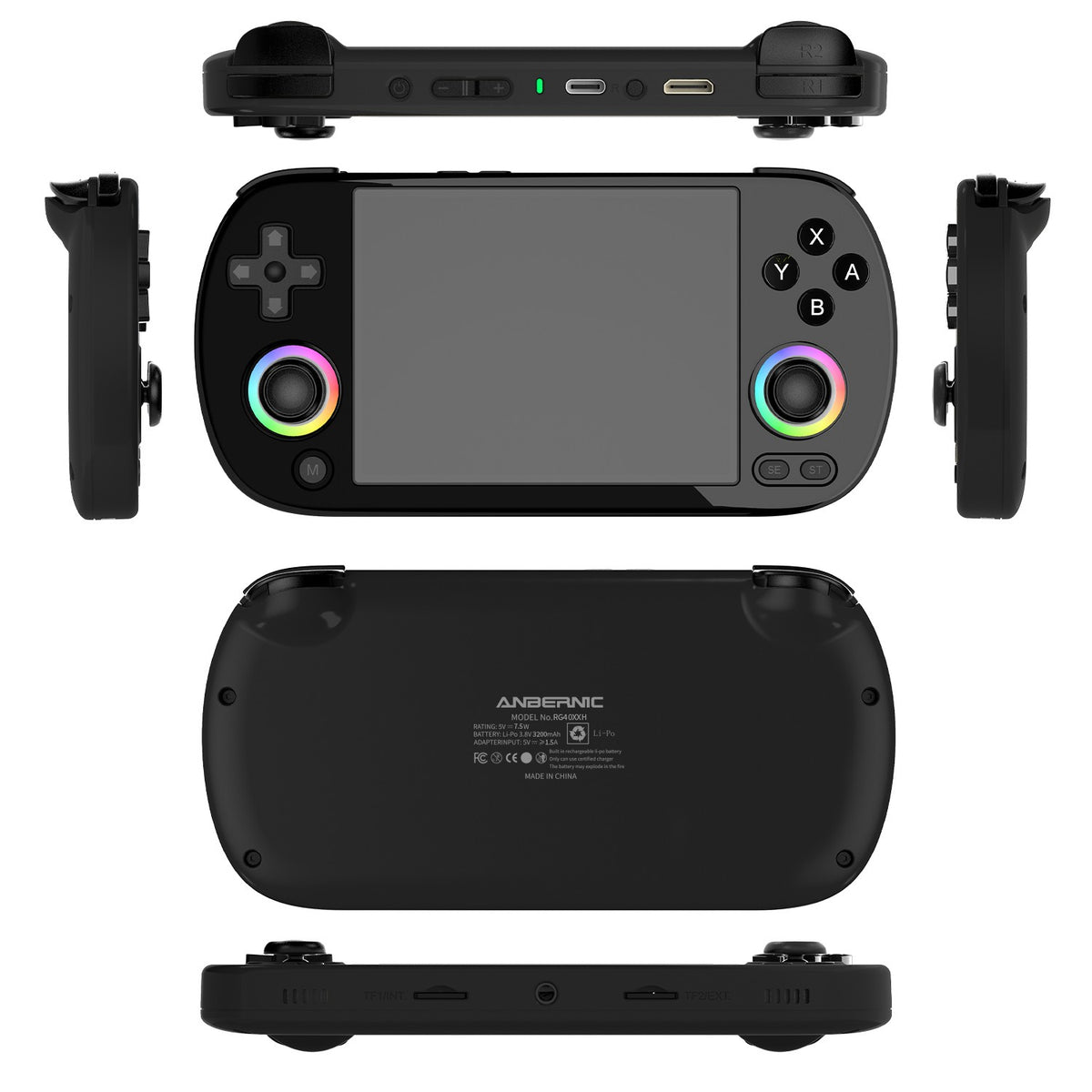 ANBERNIC RG40XX H Handheld Game Console Linux 64-bit System 4.0 inch IPS 3200mAh Retro Video Gaming Console 64G 5000+ Games Gift