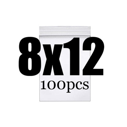 Clear Thick Zip Lock Ziplock Storage Bags Heavy-Duty Transparent Plastic Zip Package Small Jewelry Packing Reclosable Poly Pouch