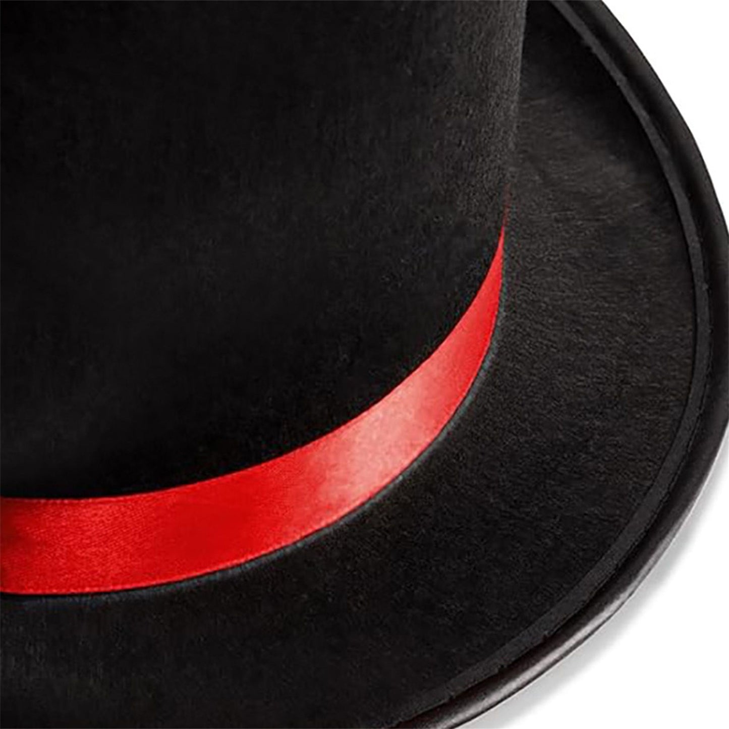 Black Top Hat for Adults Classic Tuxedo Hat Costume Magician Hat with Satin Band for Men and Women Elegant Design