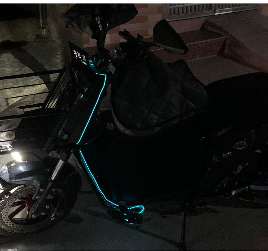BLALION Lâmpada Ambiente Decorativa para Motocicleta, Luz Neon Impermeável, Fitas de LED Flexíveis com Controlador, Luzes de Atmosfera 12V