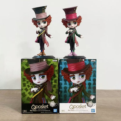 100% Original em Estoque Bandai Spirits Banpresto Q Posket Q Posket Personagens Disney Alice no País das Maravilhas (2010) Modelo Chapeleiro Maluco