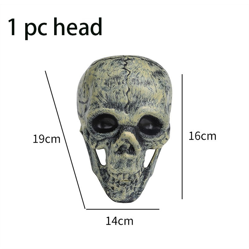 Halloween Decorations Home Decor Skeleton Head Outdoor Realistic Skull Hands Yard Prank Festivals Party Supplies
