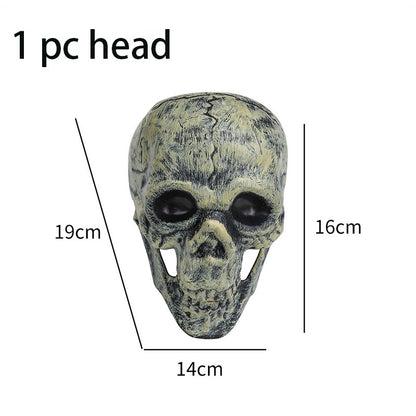 Halloween Decorations Home Decor Skeleton Head Outdoor Realistic Skull Hands Yard Prank Festivals Party Supplies
