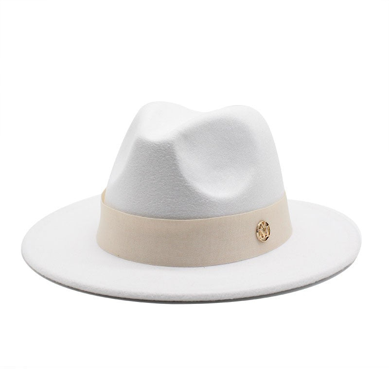 New Fedora Hat For Women Winter Elegant Fashion Formal Wedding Decorate Church Cap Panama Party Jazz Hat chapeau femme