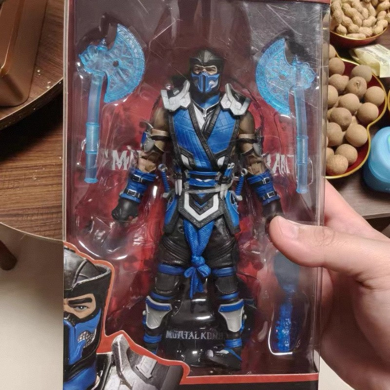 Jogo Mortal Kombat Spawn Sub Zero Scorpion Kitana Liu Kang 7" Boneco de Ação Articulado Brinquedo 17cm Colecionável Figuras de Ação do Jogo