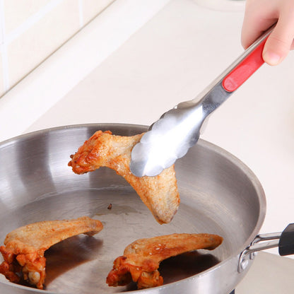 9 ", 12", 14 "- non slip stainless steel barbecue tongs meat salad bread clip barbecue rack buffet clip barbecue cooking tools