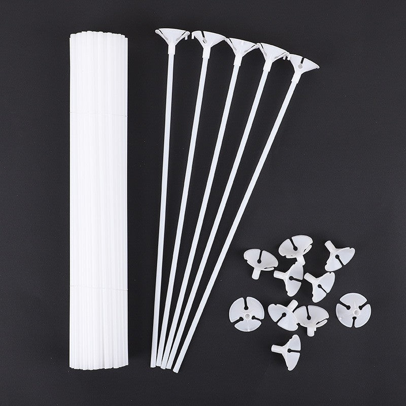 10/20Pcs Multipurpose Plastic Balloon Sticks With Cup White Balloon Holder Birthday Wedding Party Decorations Celebration Supply