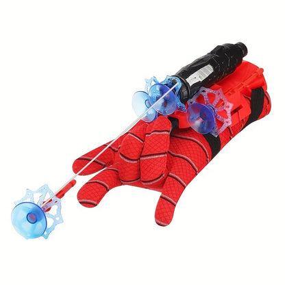 1pc Lançador de Teia de Aranha Brinquedo Infantil Luva de Tiro de Teia de Aranha Conjunto Brinquedos Criativos Adequado para Aniversário de Crianças Presentes de Natal