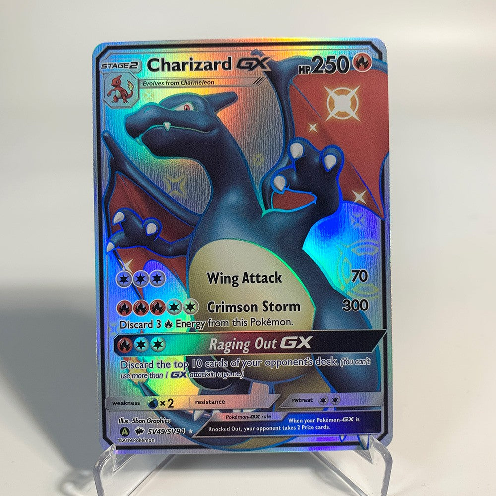 Cards Pokémon Charizard Charizard Brilhante Charizard Holográfico Charizard Ex GX VMX Hobbies Coleção Rara Cartas de Batalha Brinquedos Presentes