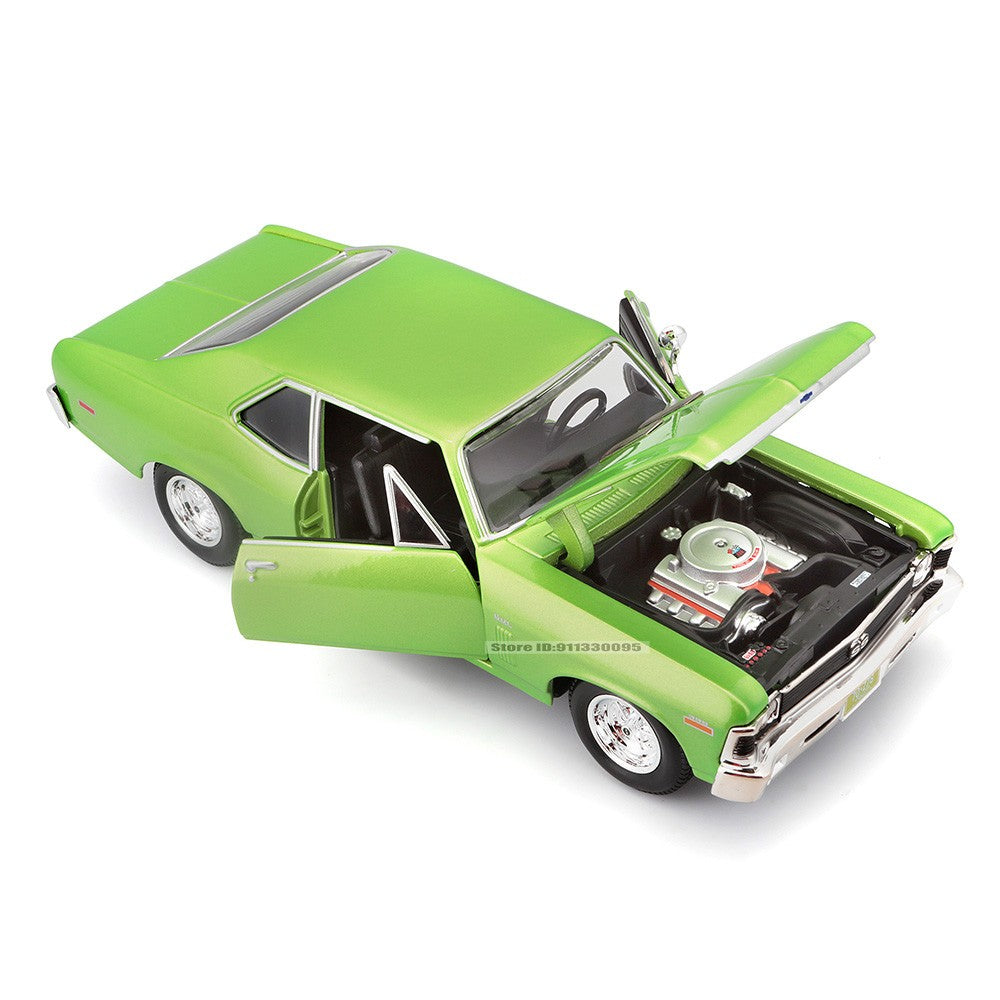 Maisto 1:24 1970 Chevrolet NOVA SS modelo de carro de liga fundido estático de precisão para coleção, presente, brinquedo, maré de jogo