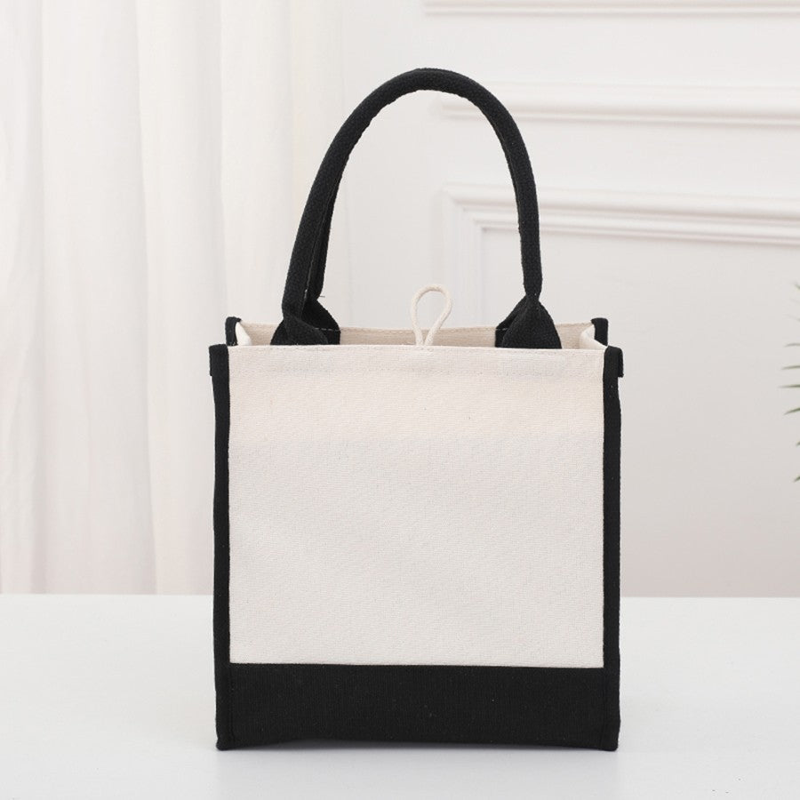 Fashionable new reusable shopping bag with initials for travel and large capacity storage bag