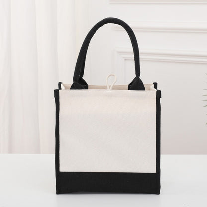 Fashionable new reusable shopping bag with initials for travel and large capacity storage bag