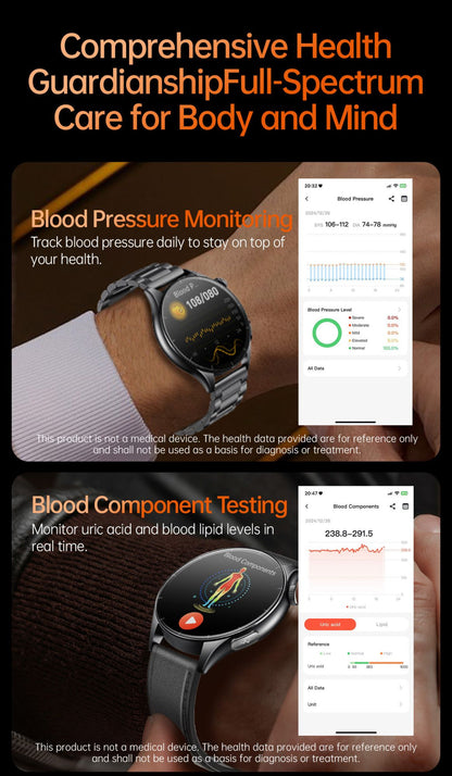 XIAOMI 704505 Novo Smartwatch ECG+PPG Preciso Ácido Úrico Lipídios Pressão Análise Corporal Smartwatch Masculino Chamada BT NFC