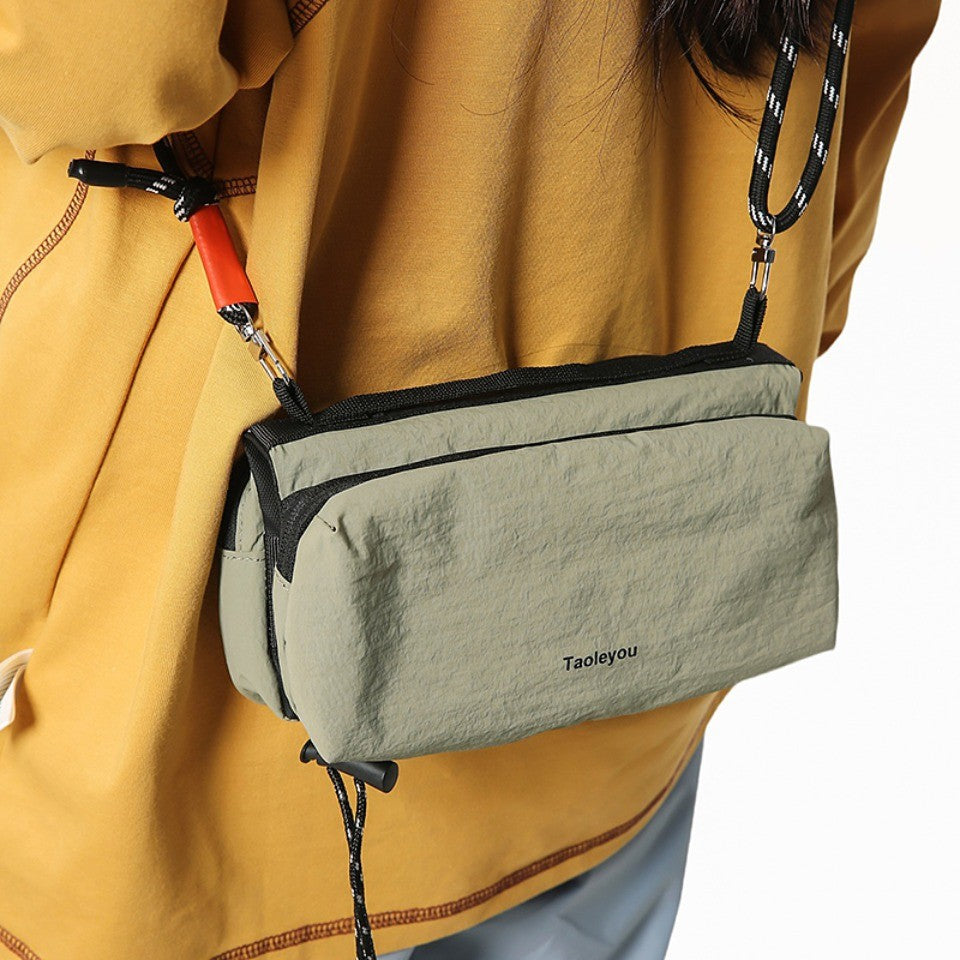 Unisex Camp Messenger Bag Large Capacity Shoulder Bag for Men Women Durable Nylon Hiking Travel Backpack