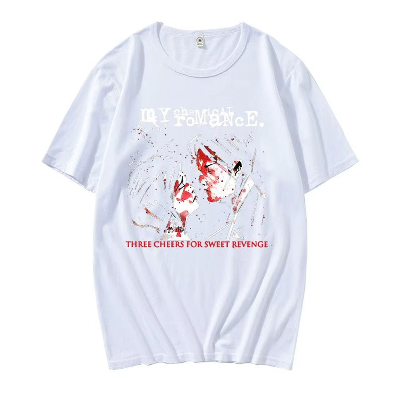 Hot Sale Couple Tshirts My Chemical Romance Mcr Dead Emo Popular Style 100% Cotton T-shirts Fashion Funny Comfortable T-shirt