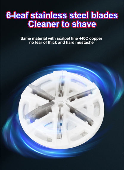 Men's Portable Mini Electric Shaver USB Charging Multifunctional IPX7 Waterproof Shaver