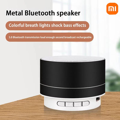 Xiaomi A10 Mini Portable Speaker Bluetooth Wireless Audio Dazzling Crack LED Light Subwoofer Support TF Card USB For PC/Mobile
