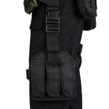 Carnival Game Leon Kennedy Costume RE Accessories Utility Belt With Bags Hero  Cosplay T-Shirt Officer Armpit Holster Halloween