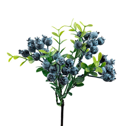 Artificial Berry Flowers Red Blue Fake Plant DIY Fake Flower Arrangement Table Ornament For Home Party Weddings Christmas Decor
